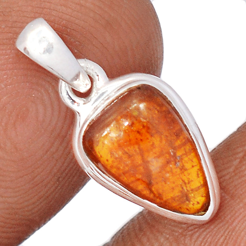 0.8" Orange Kyanite Cabochon Pendants - OKCP27