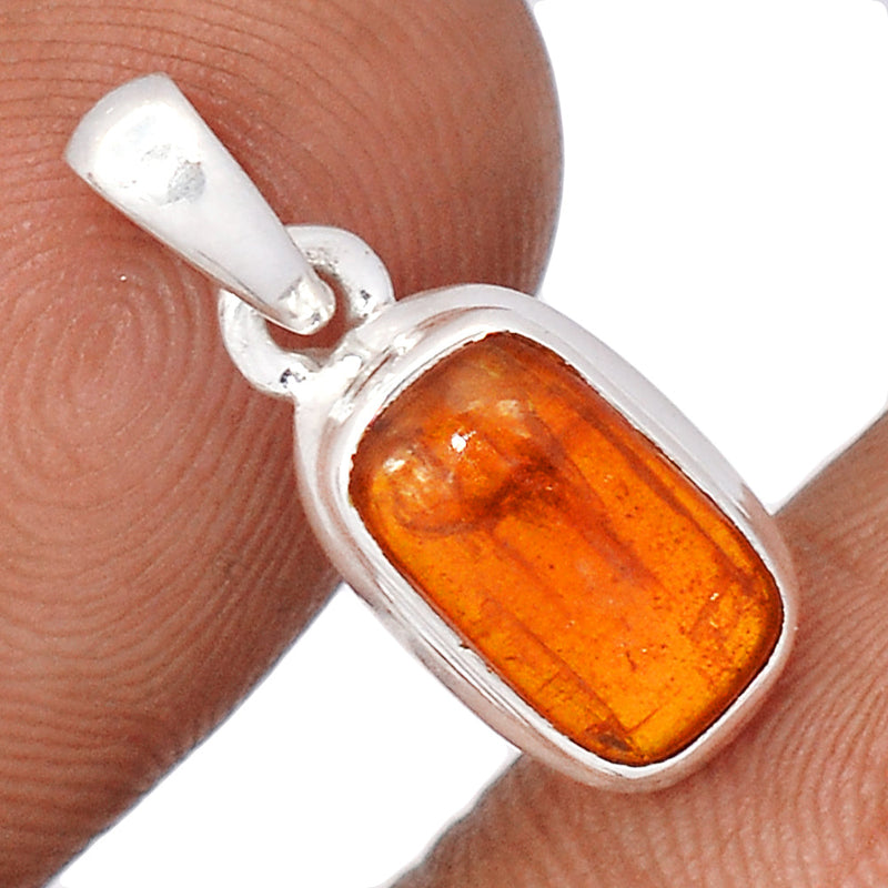 0.8" Orange Kyanite Cabochon Pendants - OKCP28