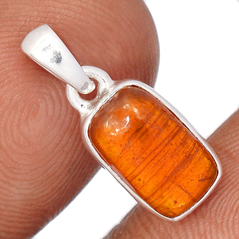 0.8" Orange Kyanite Cabochon Pendants - OKCP30