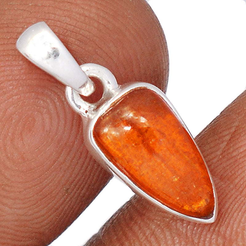 0.8" Orange Kyanite Cabochon Pendants - OKCP31