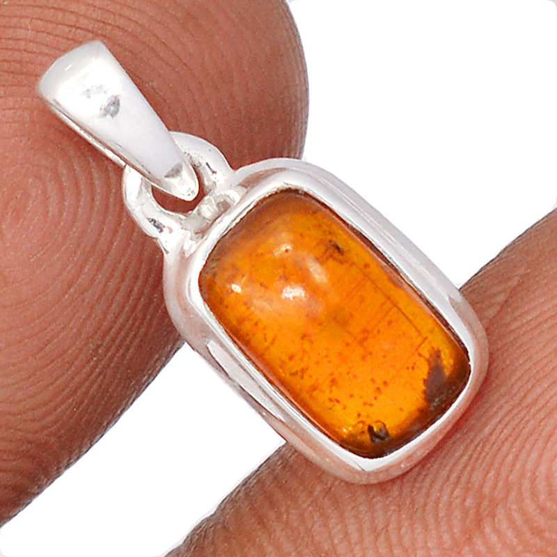 0.7" Orange Kyanite Cabochon Pendants - OKCP32