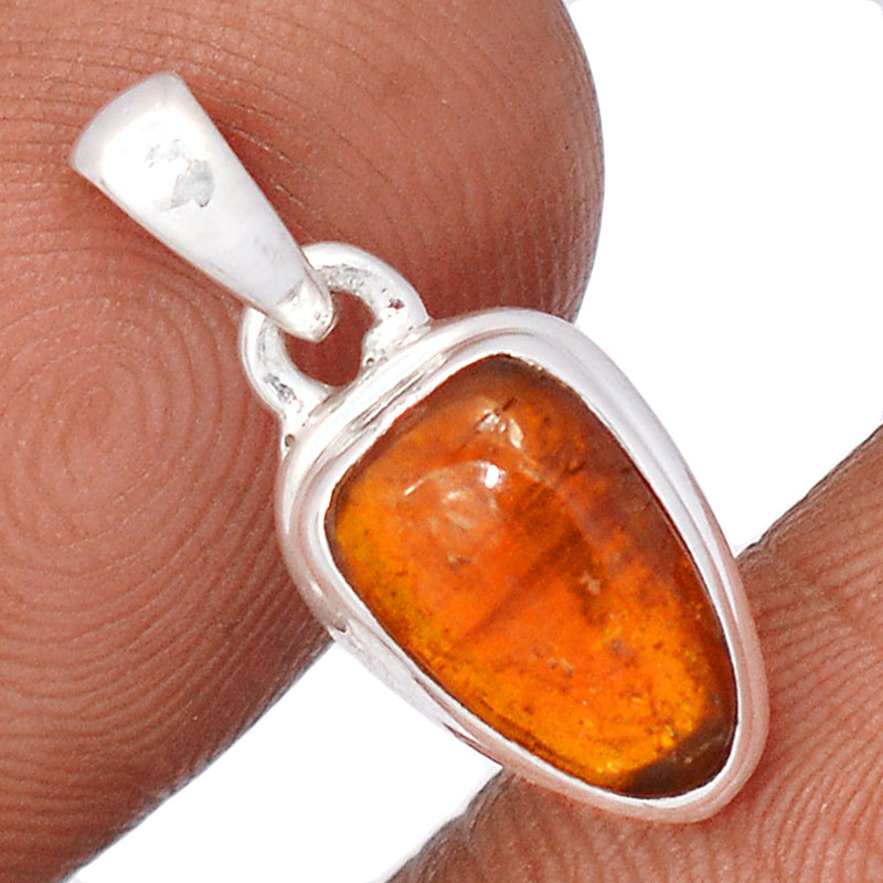 0.8" Orange Kyanite Cabochon Pendants - OKCP33