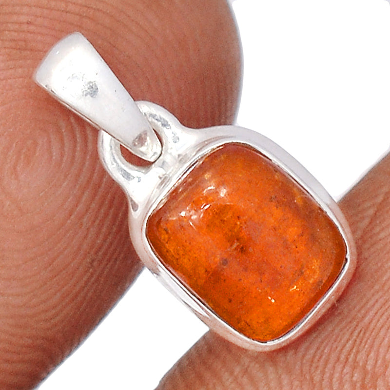 0.7" Orange Kyanite Cabochon Pendants - OKCP34