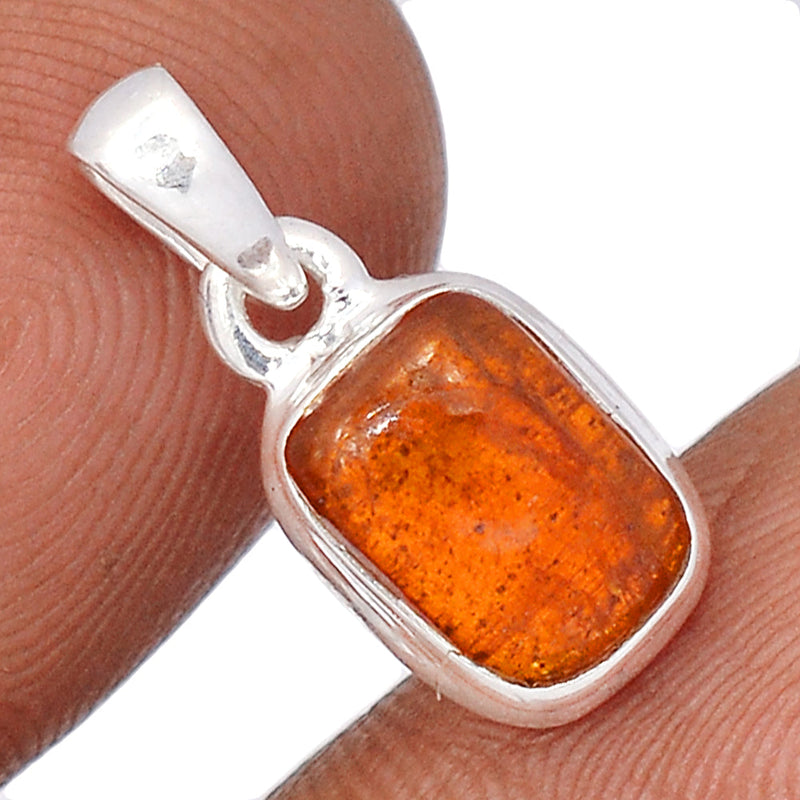 0.7" Orange Kyanite Cabochon Pendants - OKCP36