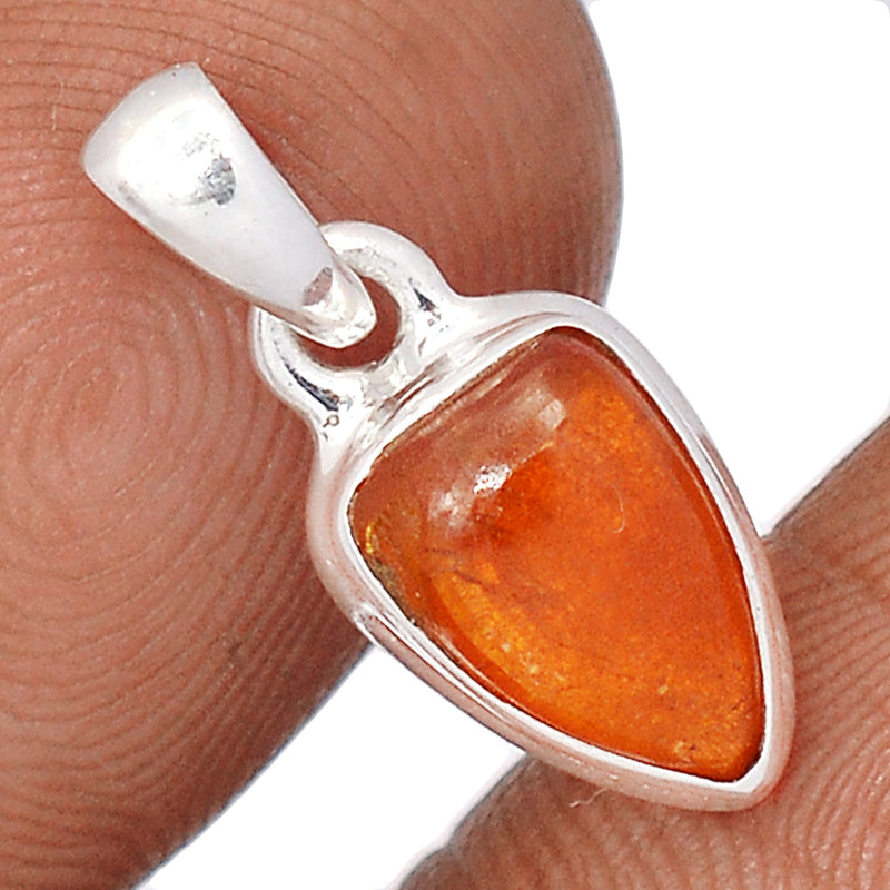 0.8" Orange Kyanite Cabochon Pendants - OKCP37