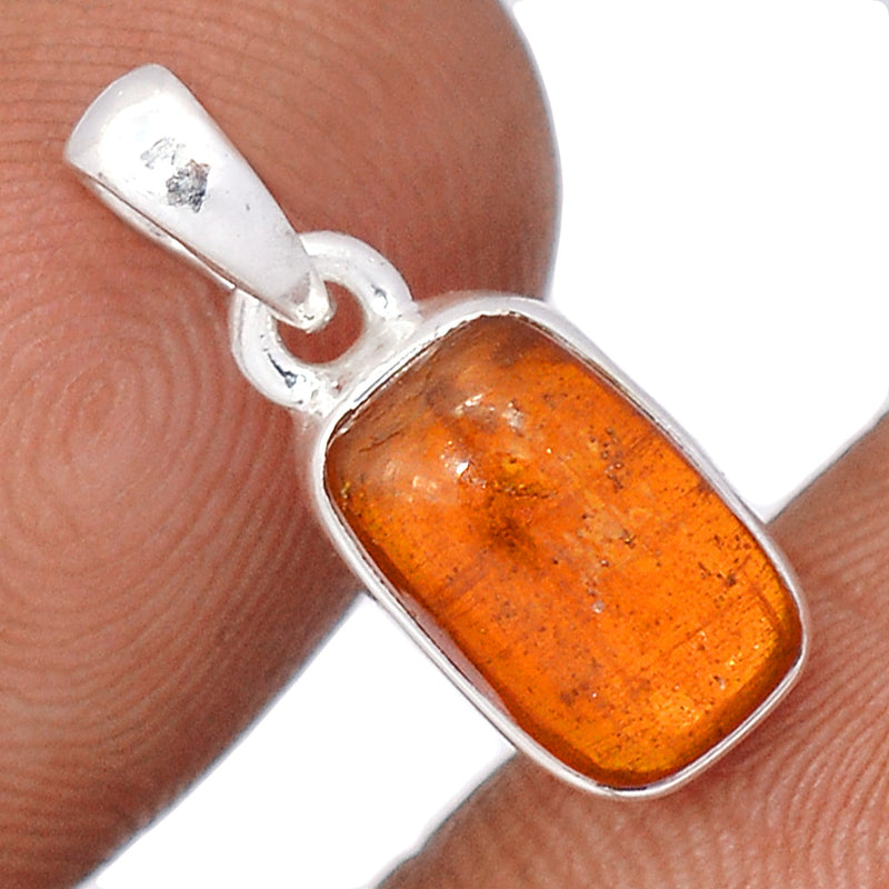 0.8" Orange Kyanite Cabochon Pendants - OKCP38