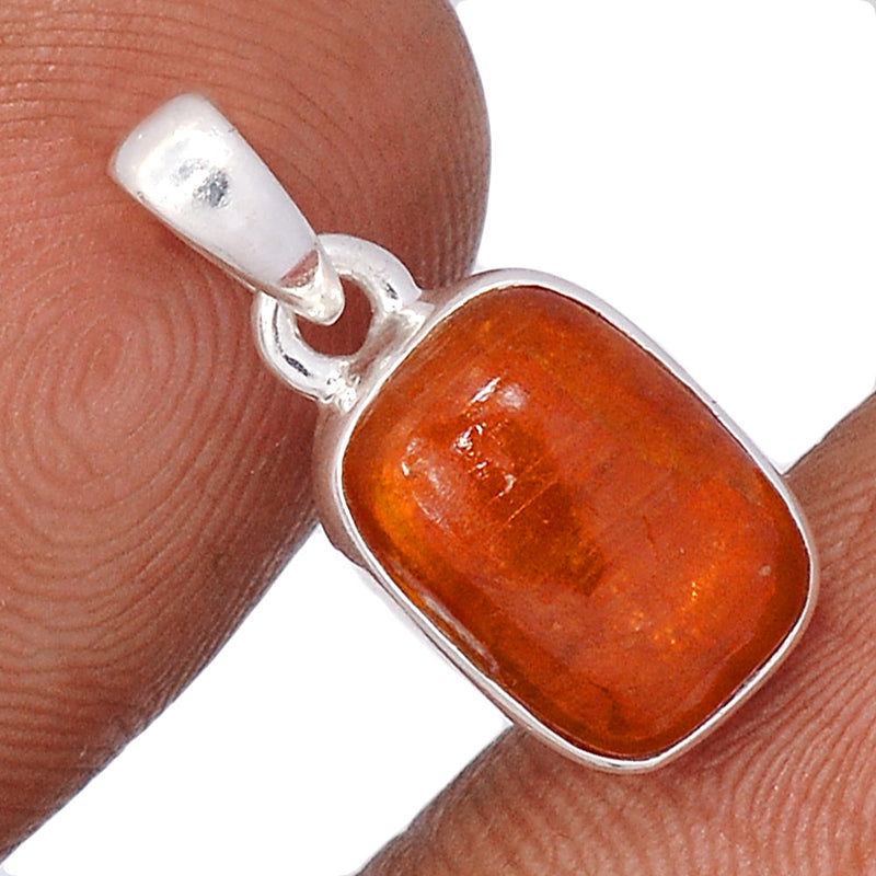 0.8" Orange Kyanite Cabochon Pendants - OKCP3