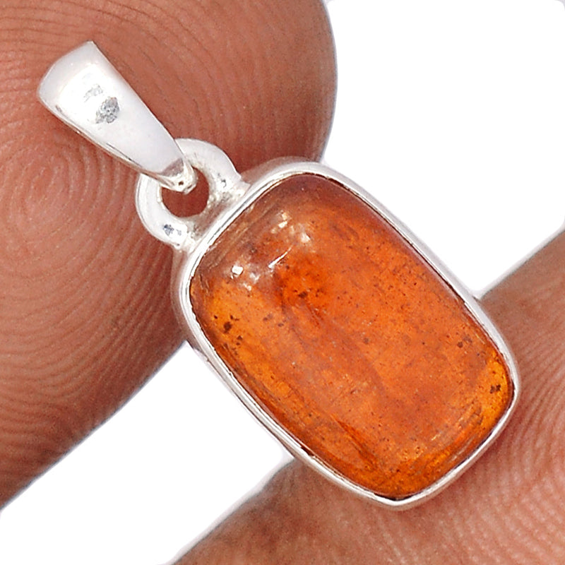 0.8" Orange Kyanite Cabochon Pendants - OKCP40