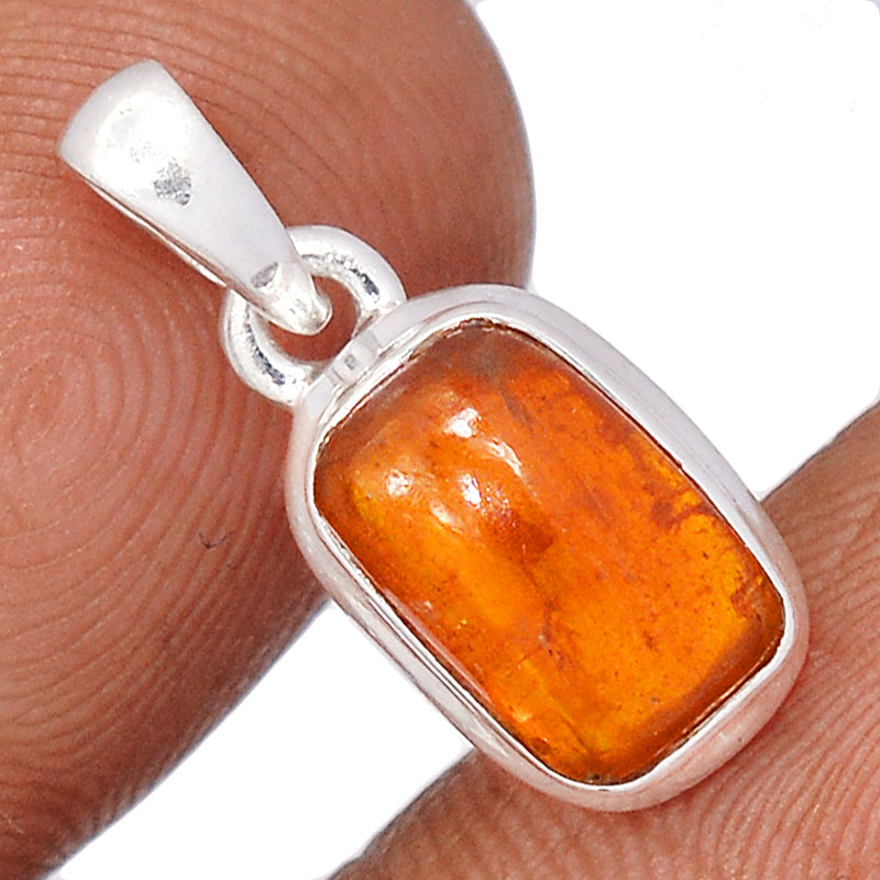 0.8" Orange Kyanite Cabochon Pendants - OKCP5