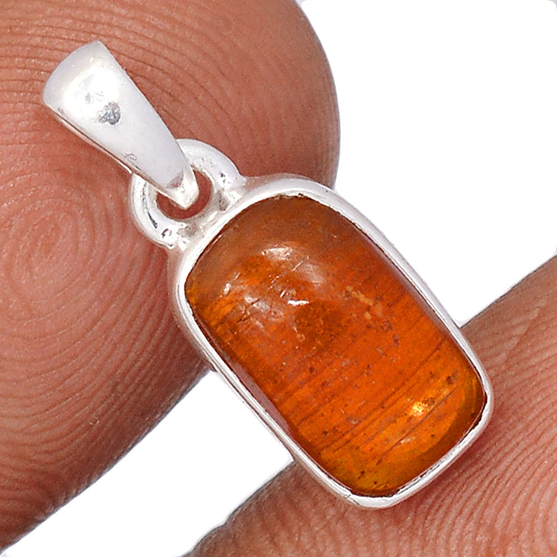 0.8" Orange Kyanite Cabochon Pendants - OKCP6