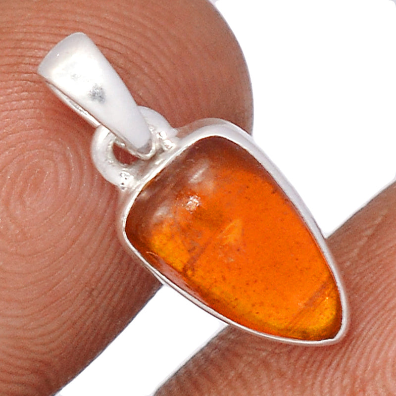 0.8" Orange Kyanite Cabochon Pendants - OKCP7