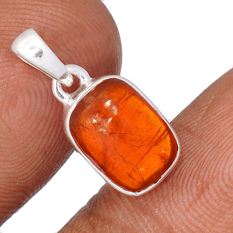 0.8" Orange Kyanite Cabochon Pendants - OKCP8