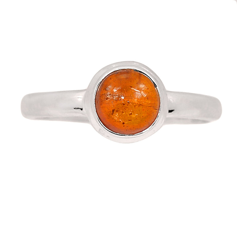 Orange Kyanite Cabochon Ring - OKCR11