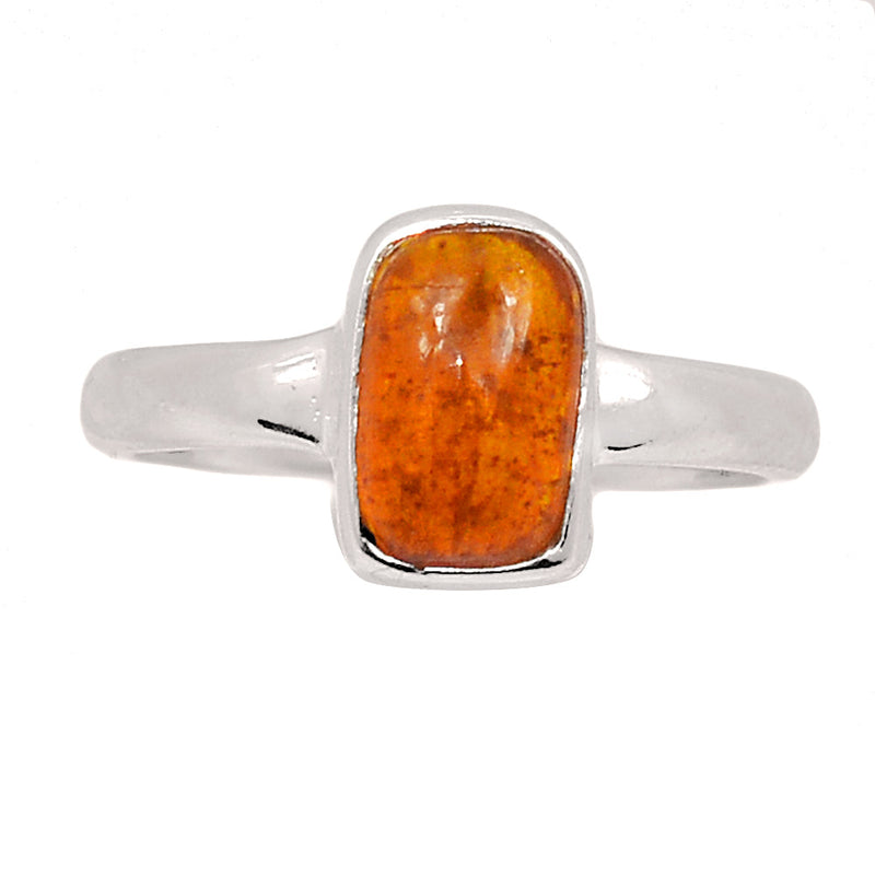 Orange Kyanite Cabochon Ring - OKCR13