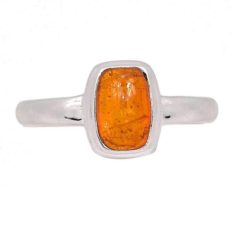 Orange Kyanite Cabochon Ring - OKCR14