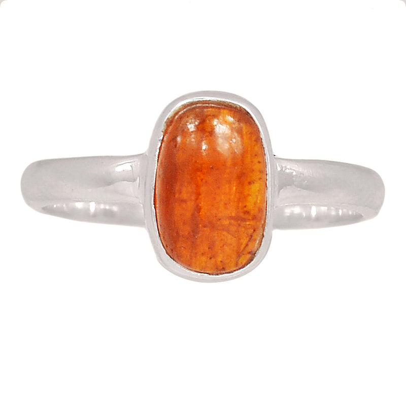 Orange Kyanite Cabochon Ring - OKCR17