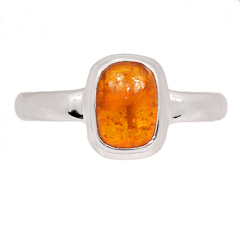 Orange Kyanite Cabochon Ring - OKCR1