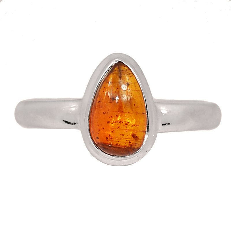 Orange Kyanite Cabochon Ring - OKCR24