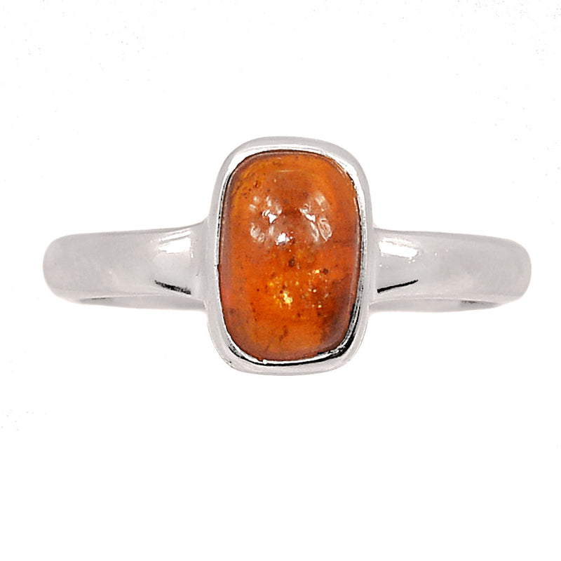 Orange Kyanite Cabochon Ring - OKCR3