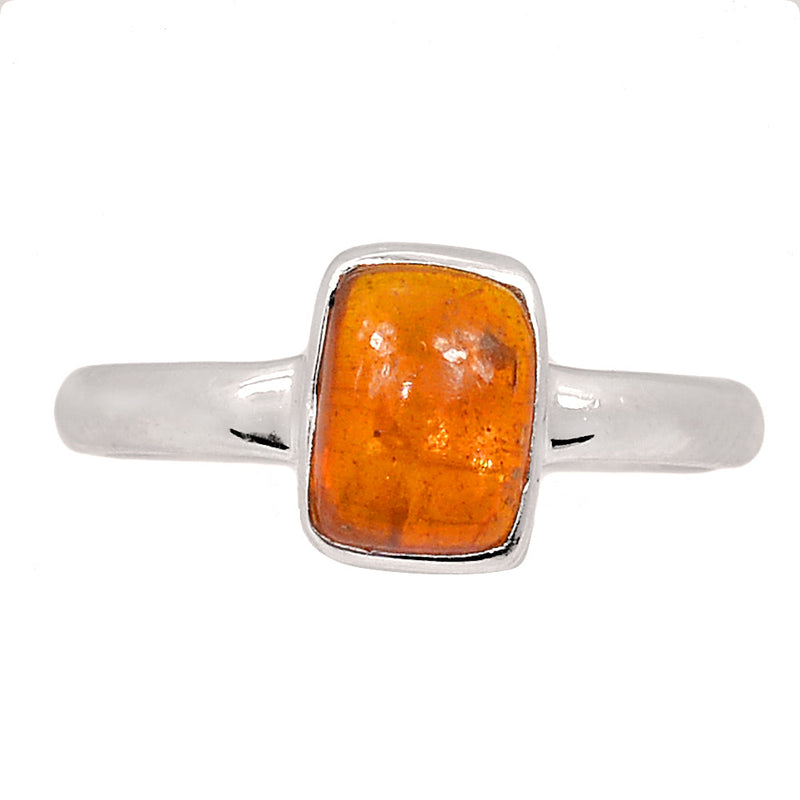 Orange Kyanite Cabochon Ring - OKCR5