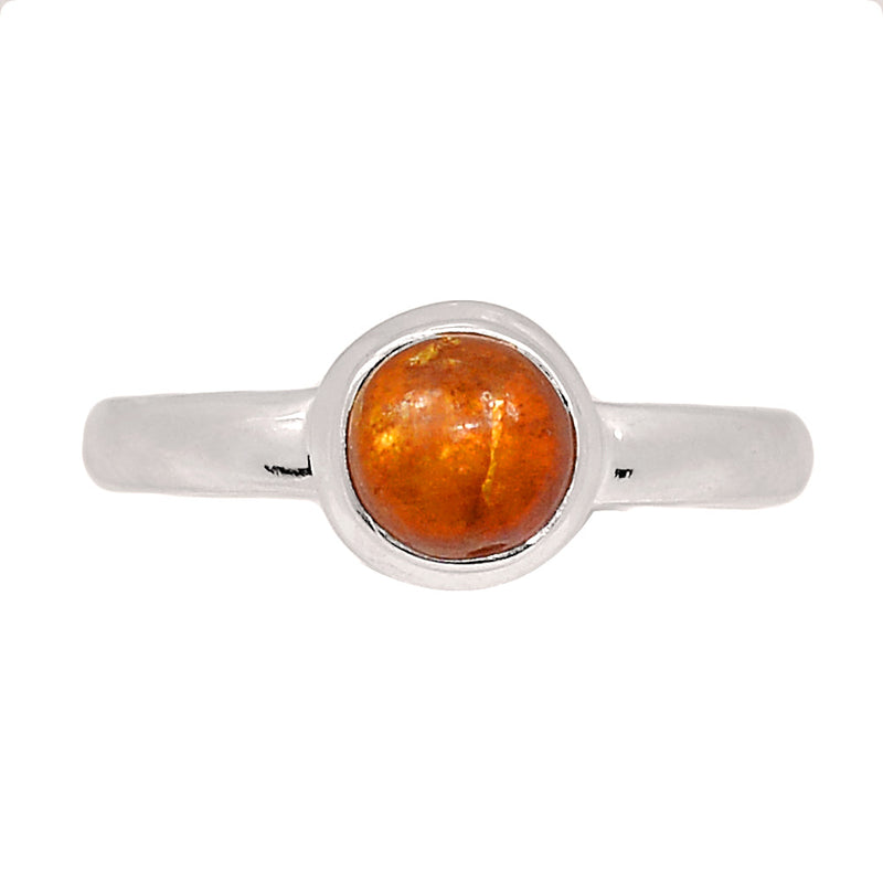 Orange Kyanite Cabochon Ring - OKCR7