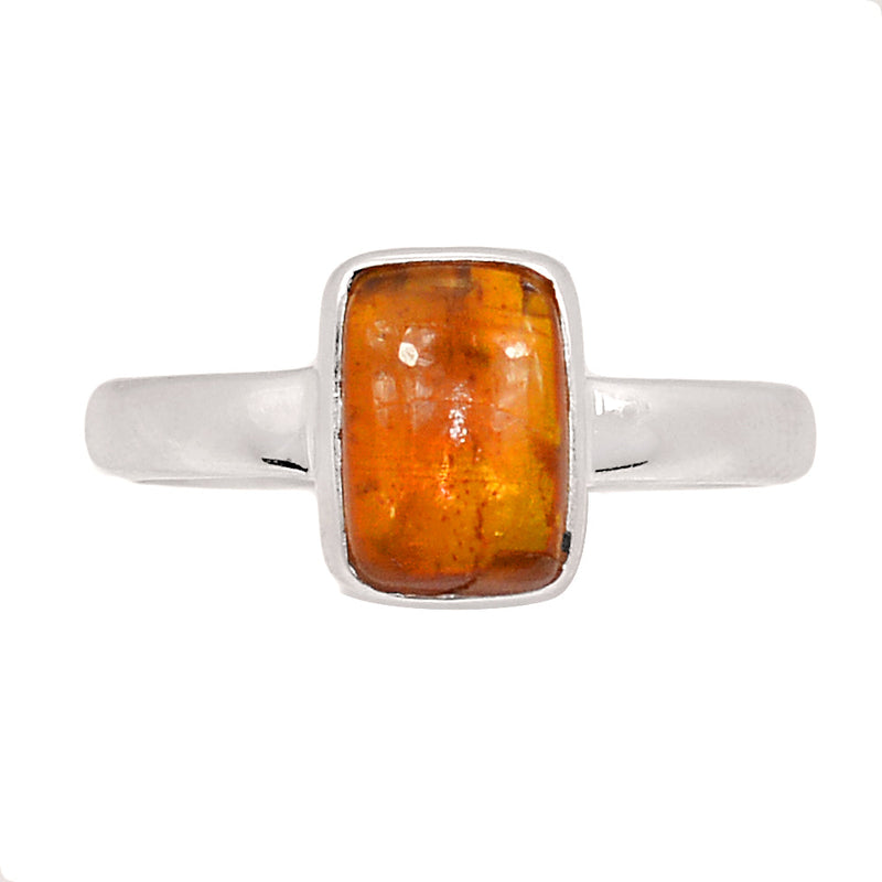 Orange Kyanite Cabochon Ring - OKCR9