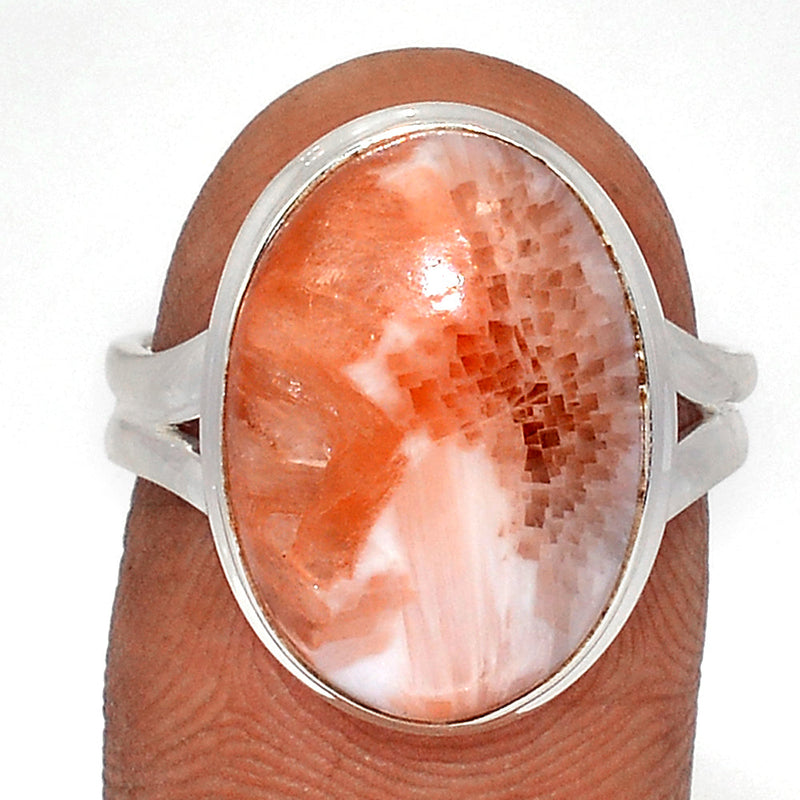 Orange Scolecite Ring - OSCR440