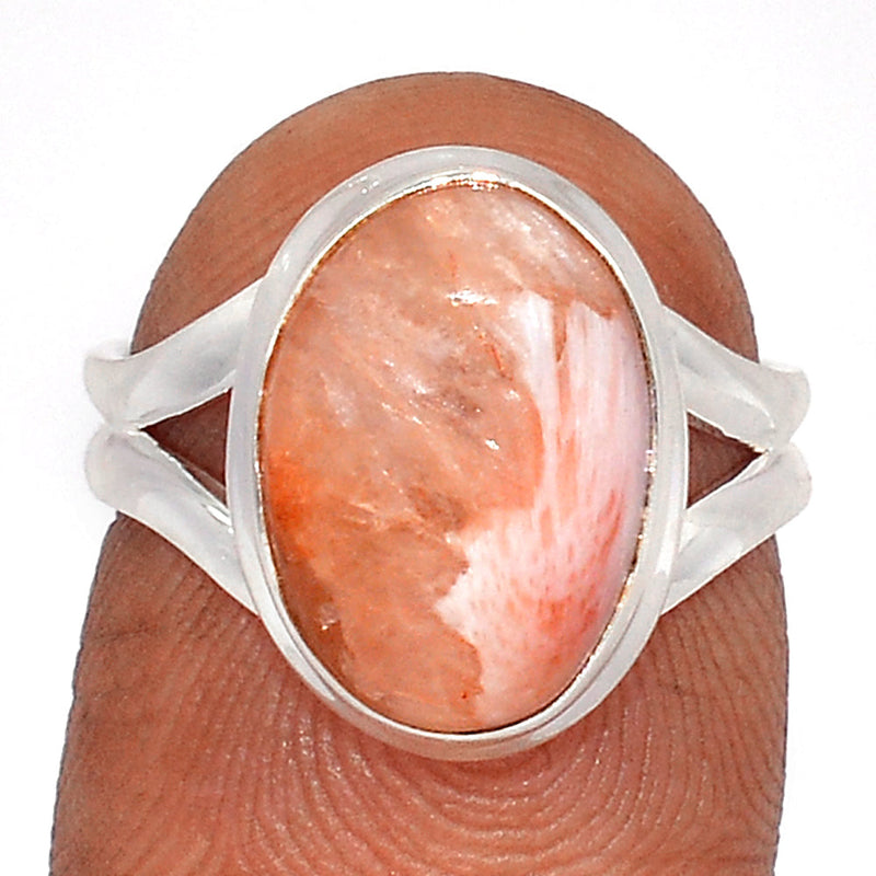 Orange Scolecite Ring - OSCR441