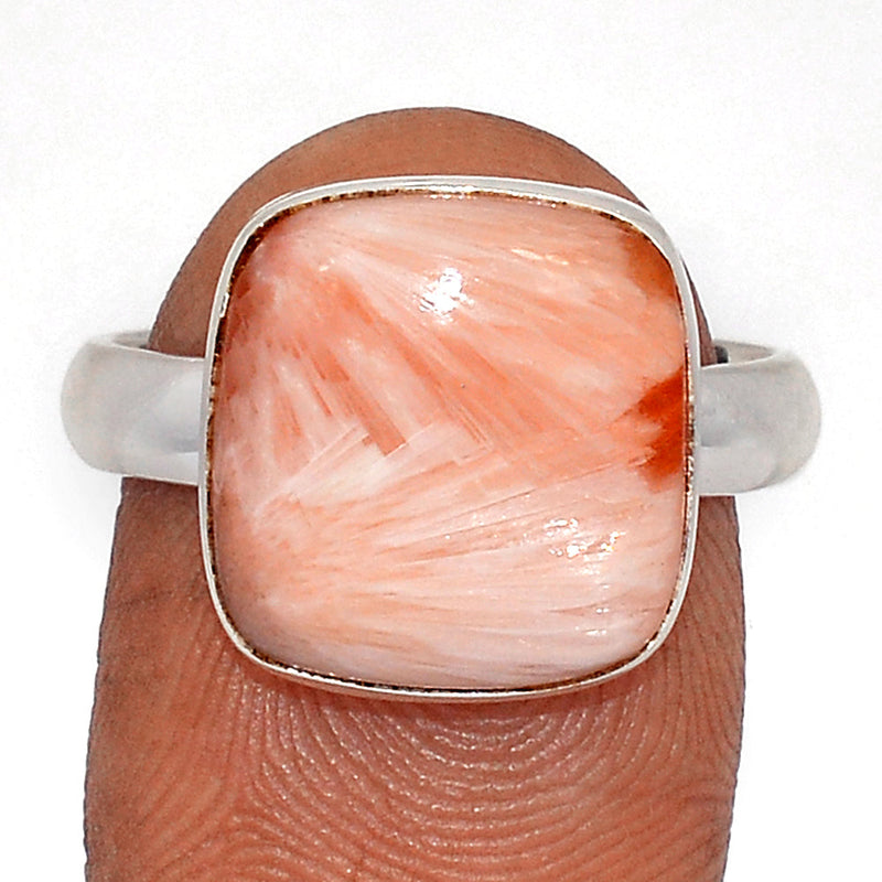 Orange Scolecite Ring - OSCR443