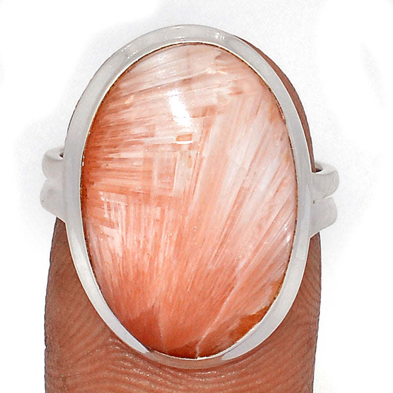 Orange Scolecite Ring - OSCR446