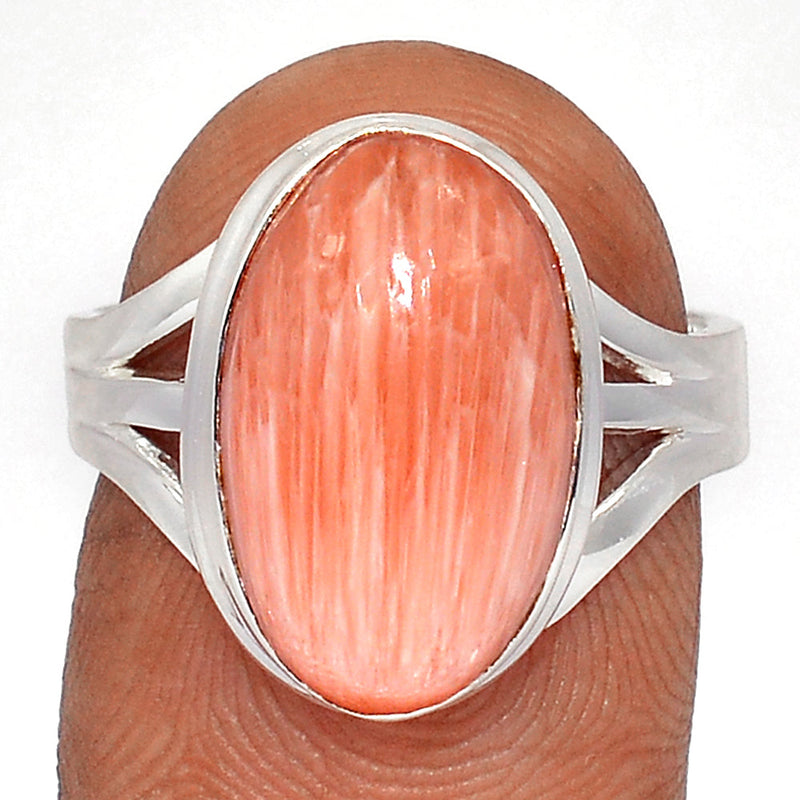 Orange Scolecite Ring - OSCR447