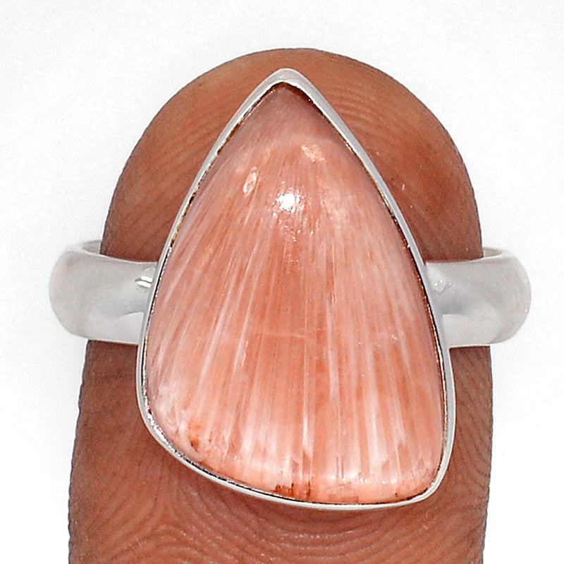 Orange Scolecite Ring - OSCR453