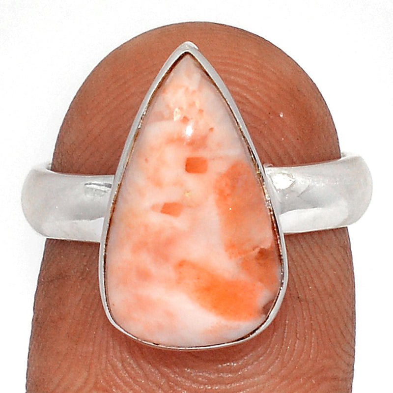 Orange Scolecite Ring - OSCR455