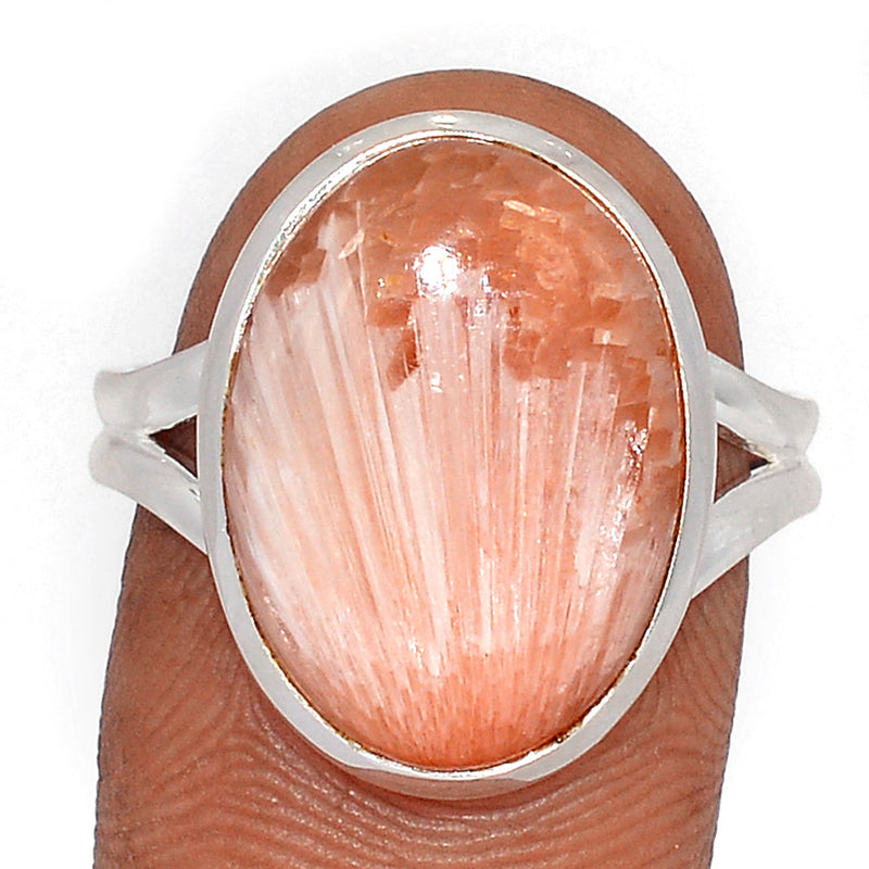 Orange Scolecite Ring - OSCR457