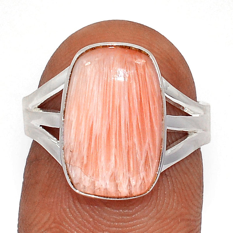 Orange Scolecite Ring - OSCR461