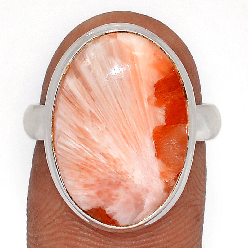 Orange Scolecite Ring - OSCR469