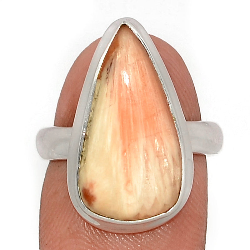 Orange Scolecite Ring - OSCR471