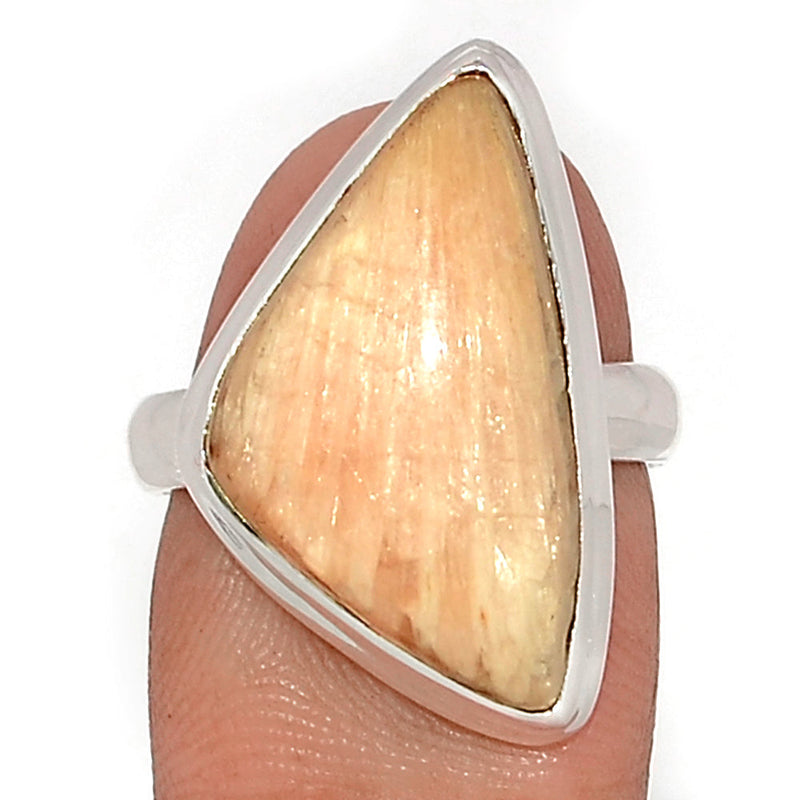 Orange Scolecite Ring - OSCR473