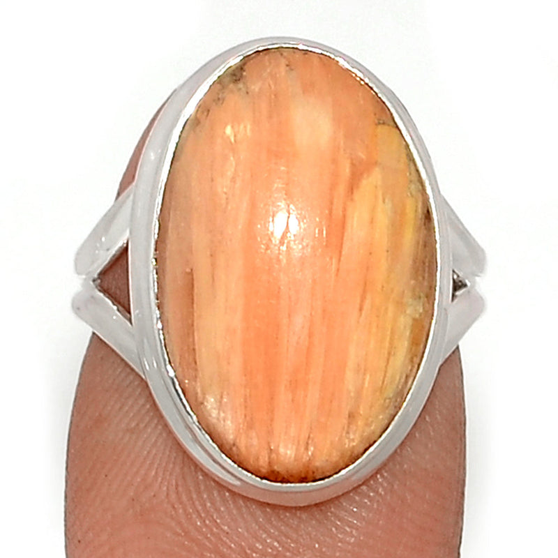 Orange Scolecite Ring - OSCR475