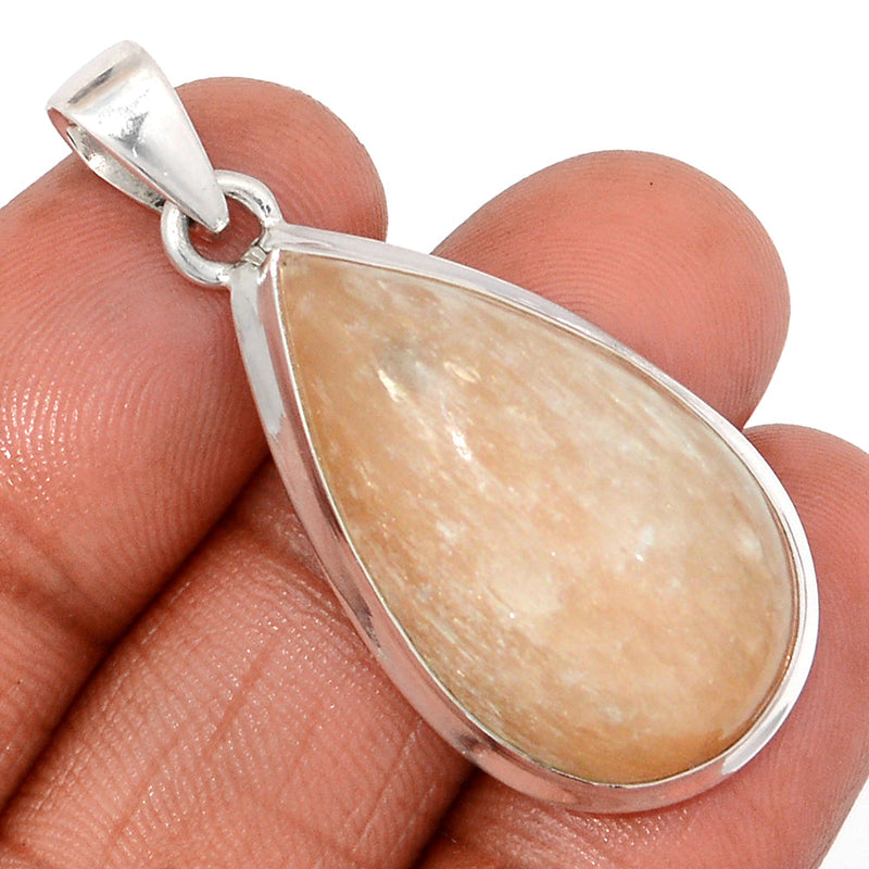 1.7" Orange Selenite Pendants - OSNP161