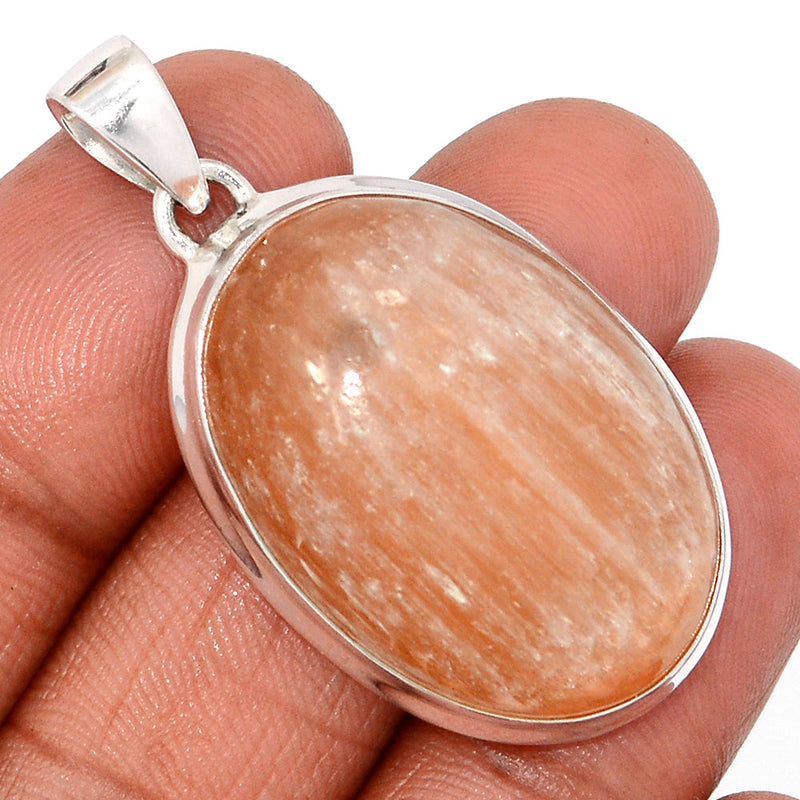 1.7" Orange Selenite Pendants - OSNP165