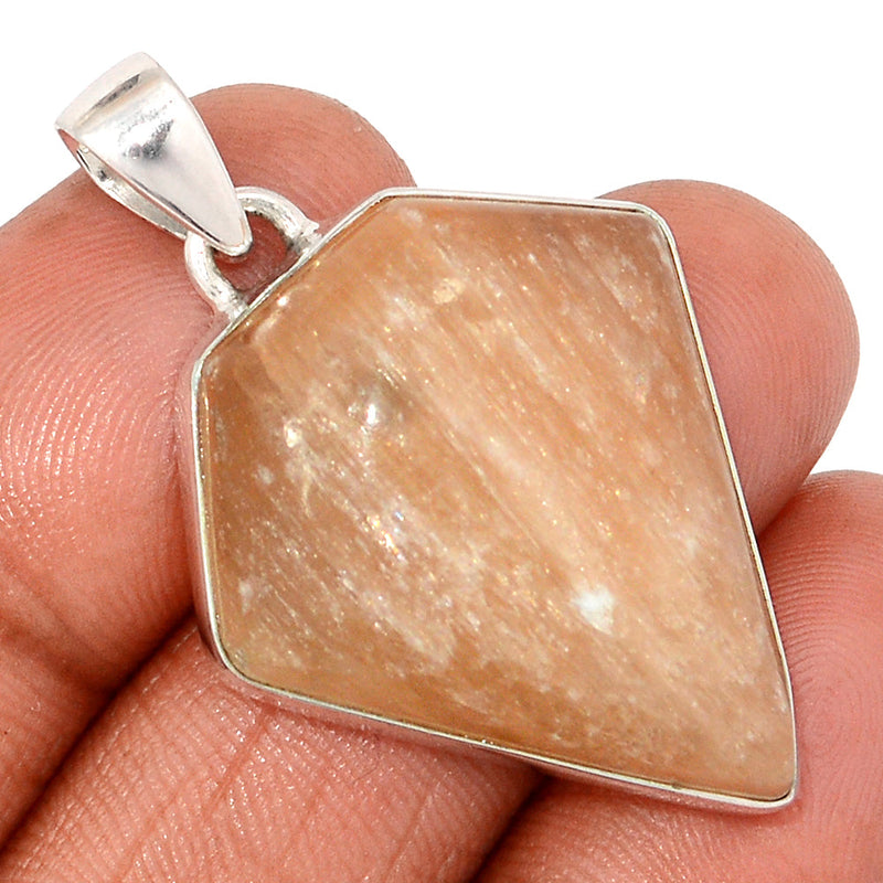 1.6" Orange Selenite Pendants - OSNP166