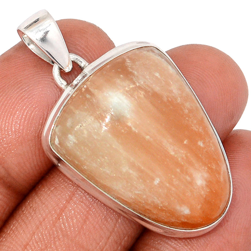 1.6" Orange Selenite Pendants - OSNP168