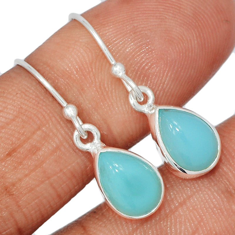 1.1" Paraiba Chalcedony Earrings - PCDE189