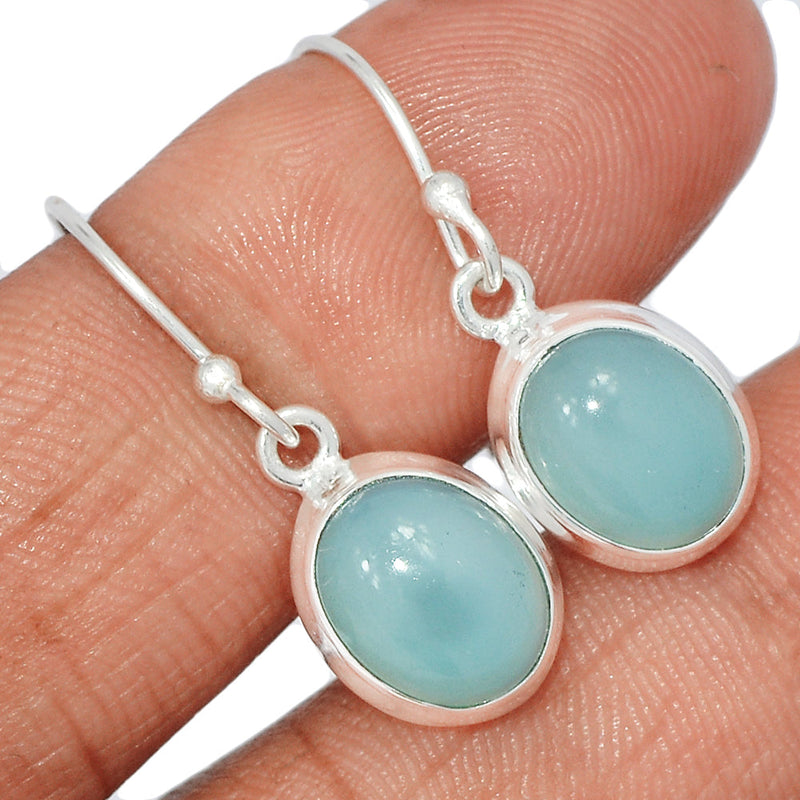 1.1" Paraiba Chalcedony Earrings - PCDE198