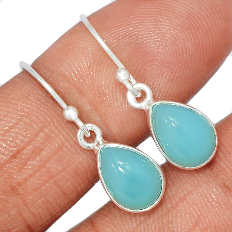 1.1" Paraiba Chalcedony Earrings - PCDE202