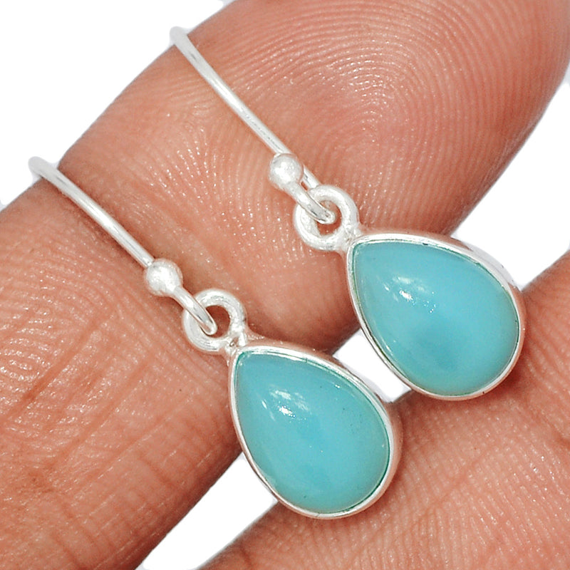 1.1" Paraiba Chalcedony Earrings - PCDE204