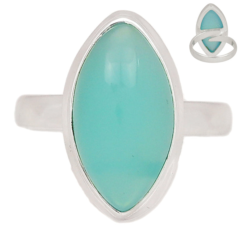 Adjustable - Paraiba Chalcedony Ring - PCDR353