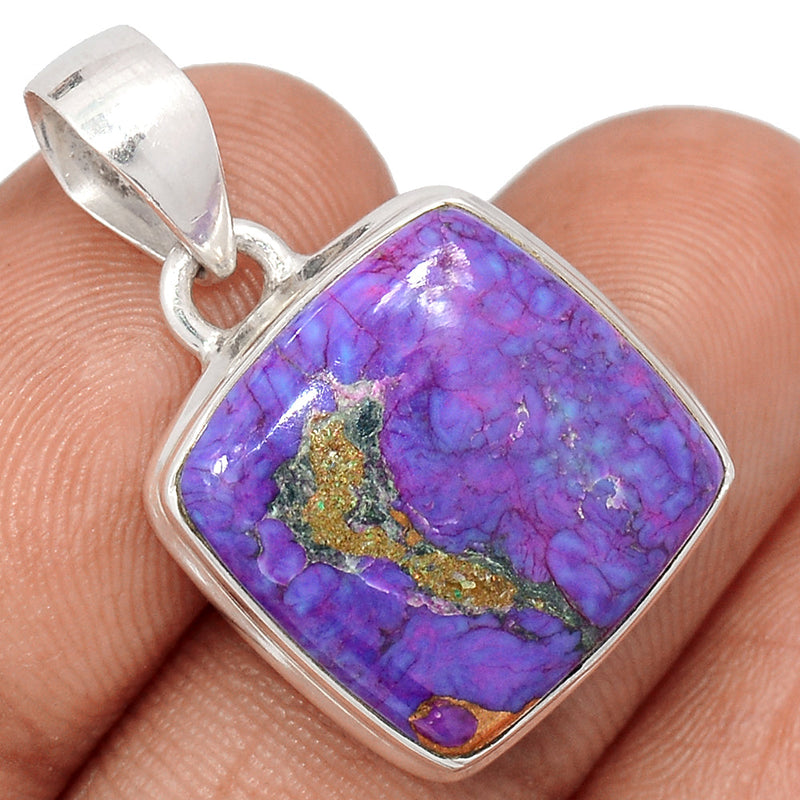 1.1" Purple Copper Turquoise Pendants - PCTP2352