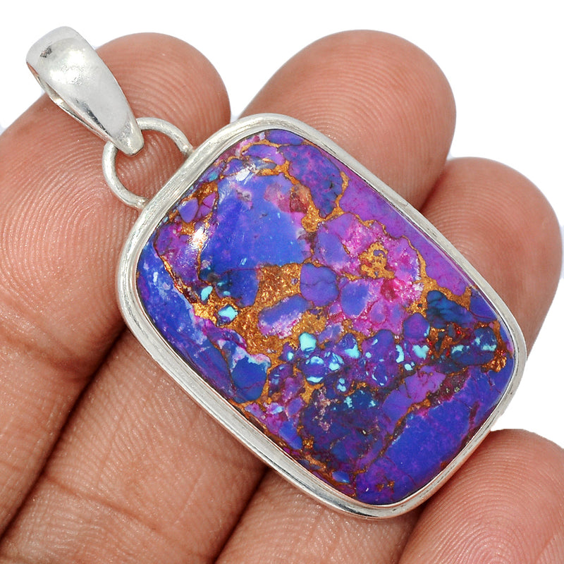 1.8" Purple Copper Turquoise Pendants - PCTP2355